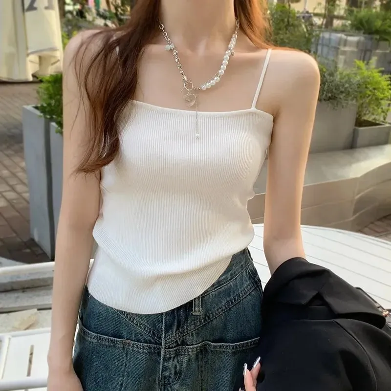 Summer Sleeveless Camis Backless Strap Tank Top Casual Women Halter Crop Tops Slim Solid Short Female Tube Cropped Vest 2026 — image 8