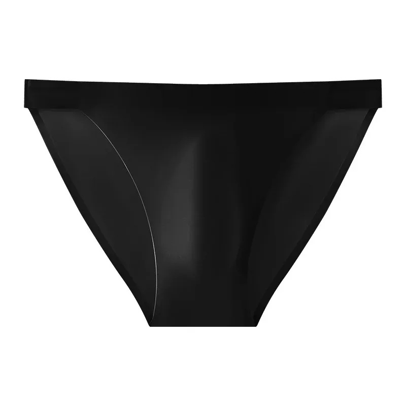 Smooth Seamless Underwear Men Sexy Ice Silk Briefs Quick Drying Underpants Male Breathable Lingerie Male Silky Undies Short Pant — image 16