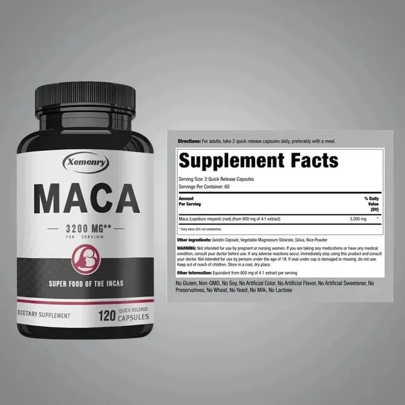 Organic Maca Supplement for Men Increase Stamina Immunity Supplement Big 18