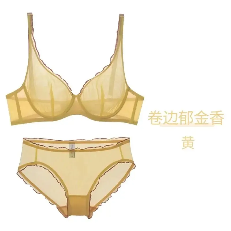 Womens Non Padded Lingerie Set Push Up Bra Full Cup Lightweight Summer Push Up Bra for Women Ultra Thin Support Bra Best Seller