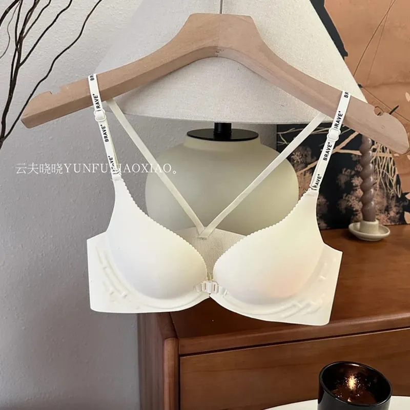 Ensemble de lingerie dos nu à fermeture avant avec ensemble de soutien-gorge confortable et sans armatures anti-affaissement. — image 7