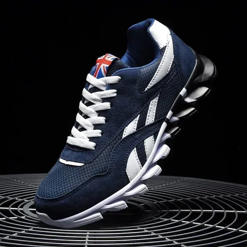 Brand Trend Size 38-48 Men's Wear-resistant Cushioning Thick-soled Fitness Sneakers Outdoor Breathable Running Shoes for Men — image 8