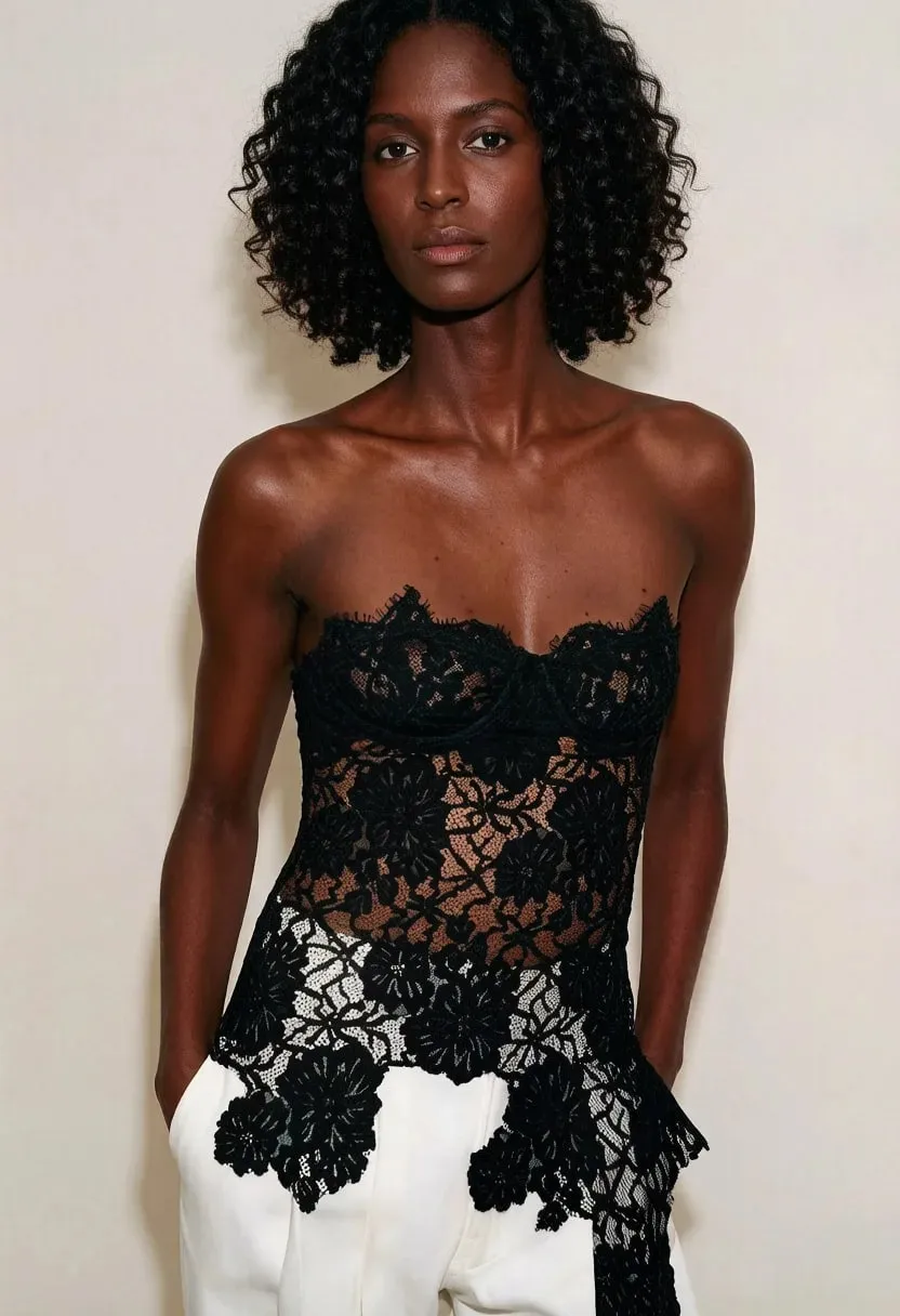 Y2k Sexy Tank Top Lace Splicing Sexy Cut-Out Backless Bodysuit Bodycon Camisole for Outerwear Openwork Corset Top T-shirt Trend — image 8