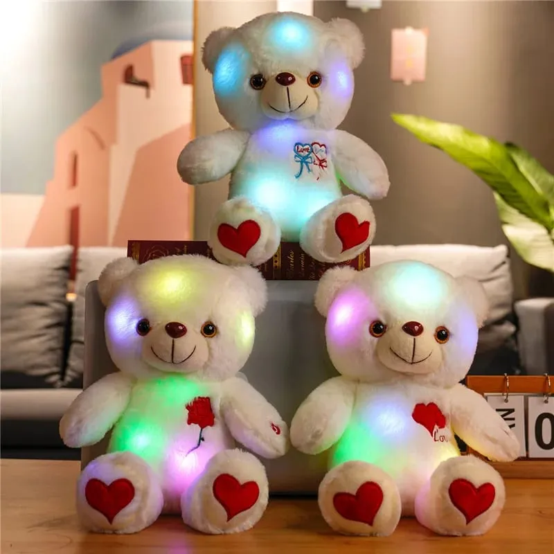 Cute Plush Light Bear Toy Tool Soft Present Birthday Gift Light LED Stuffed Animals Plush Toy Colorful Glowing Festival Gift — image 3