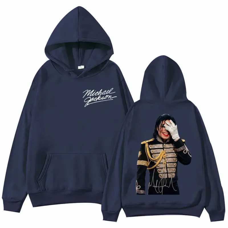 90's Classics Michael Jackson Graphic Hoodies Men Women Harajuku Rock Style Pullovers Vintage Fashion Long Sleeve Sweatshirts