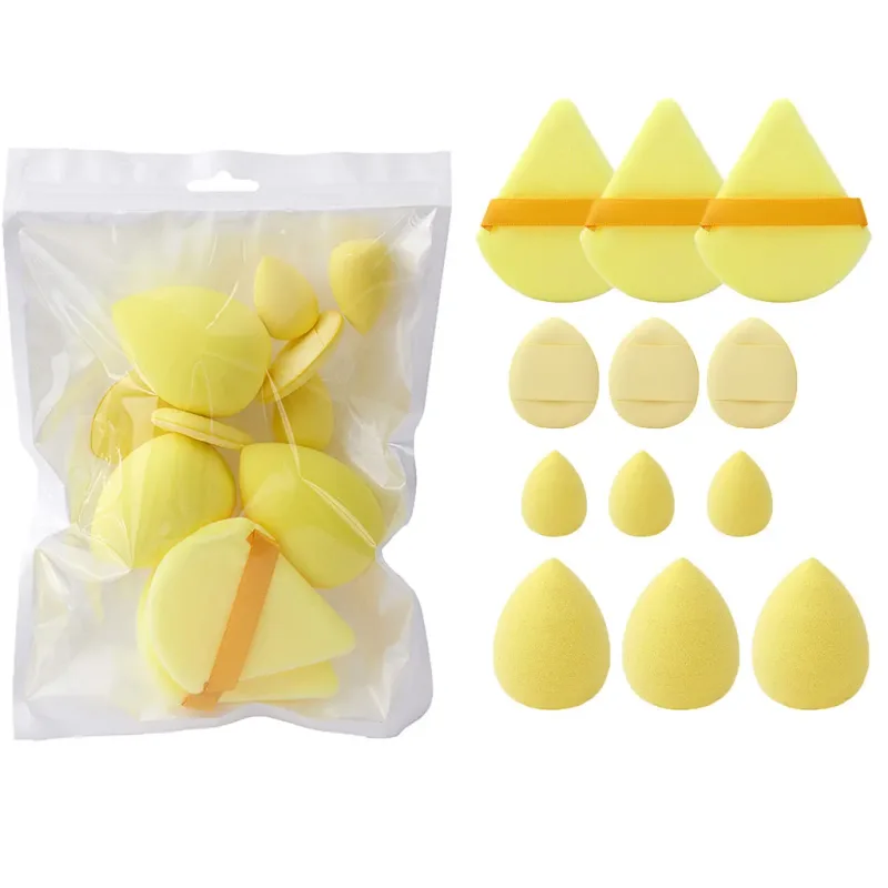 12Pcs Soft All-Purpose Makeup Sponge Set 4Types Beauty Tools Cosmetic Puff Dry Wet Dual Use Foundation Sponges Powder Puff — image 8