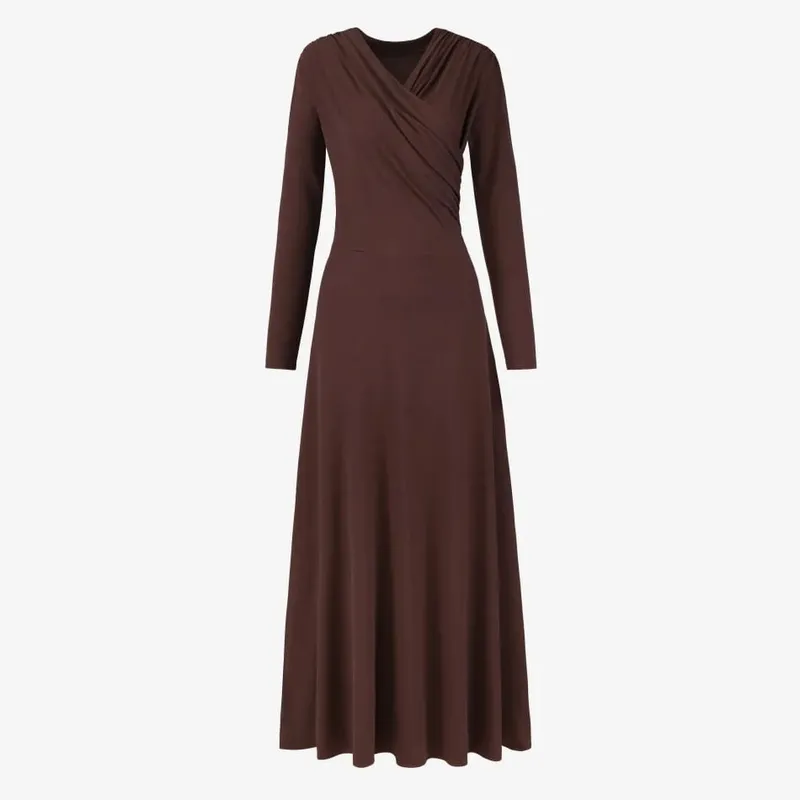 AS SS26 Flowy elegance wrap Maxi dress lightweight fabric flattering dressy woman clothes
