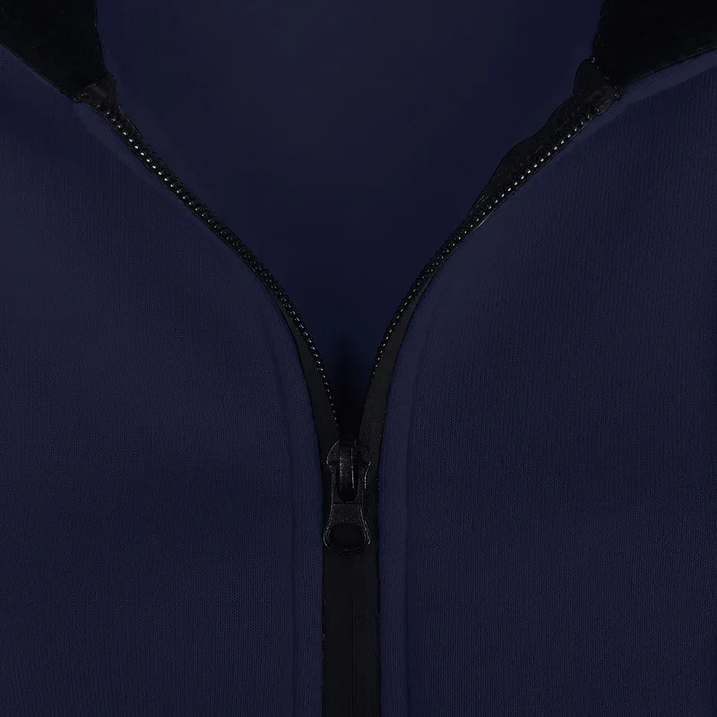 New 2026 Men's Autumn Casual Solid Long Sleeve Zipper Hooded Sweatshirt Coat Male Fashion Outdoors Sportswear Hoodies Jackets
