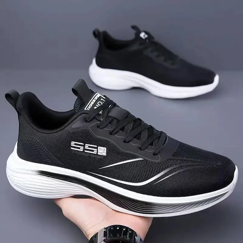 Breathable Mesh Men Shoes Lightweight Casual Sneakers Non Slip Soft Sole Running Shoes for Men Spring Summer — image 3
