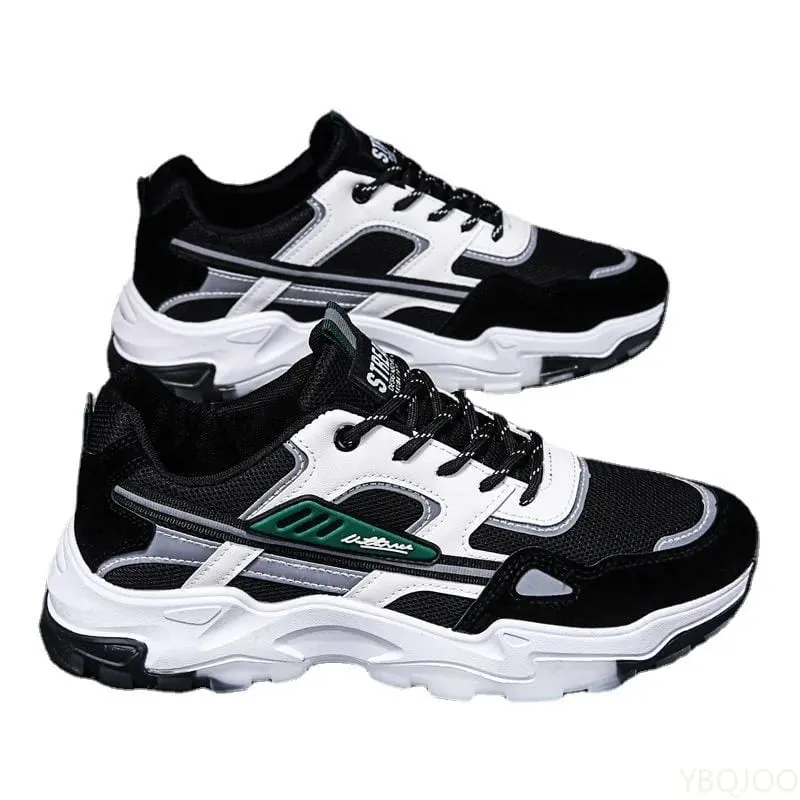Versatile sports shoes new spring autumn breathable running shoes thick soled shoes fashionable casual comfortable men's shoes — image 4