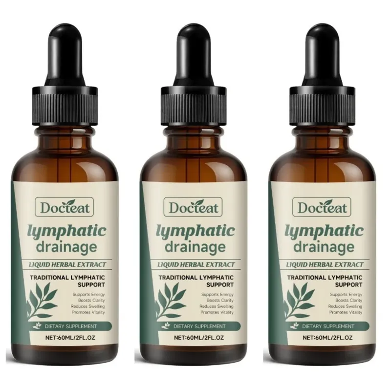 Lymphatic Drainage Drops 60ml Help Bloat Relief Immune System Health Extract with Cleavers Red Clover Stillingia Prickly Ash — image 9