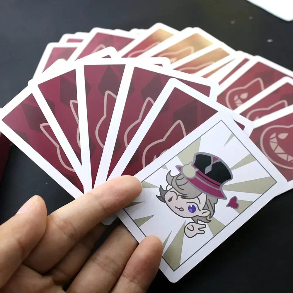 55pcs Genshin Impact Lyney Magic Poker Playing Cards Best Collection Game Cosplay Prop Accessories Fans Toys — image 4