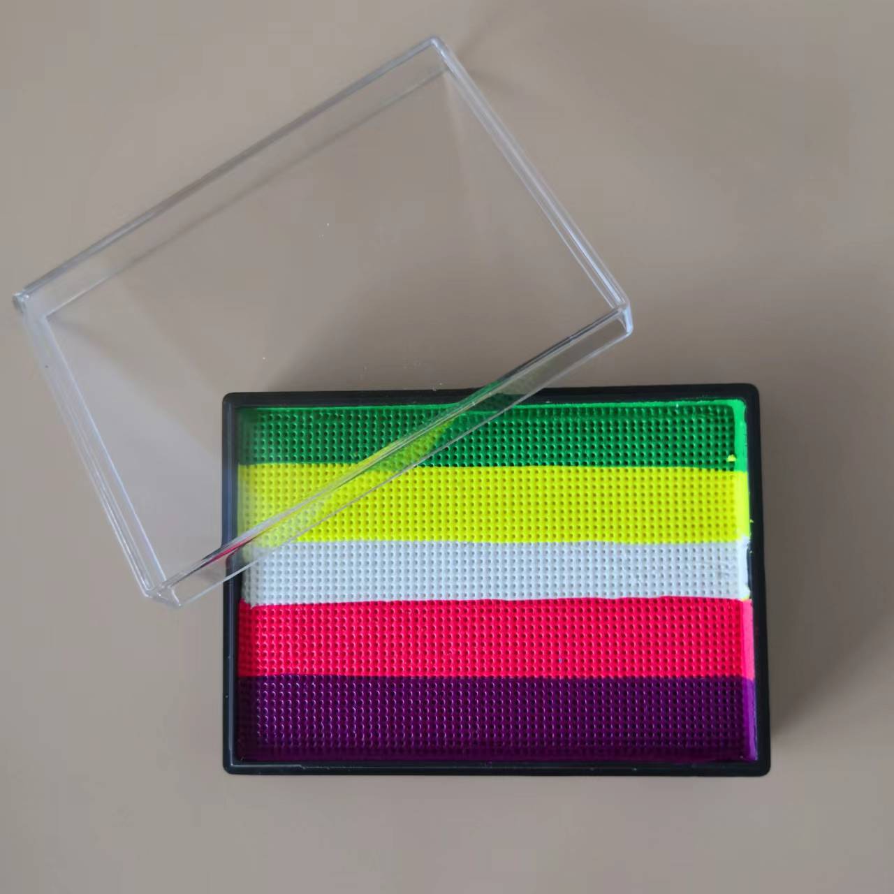 50g Cat Badan Wajah Kek Split Rainbow Water Based Eyeliner Bekalan Boleh Basuh Tanpa Toksik — image 13