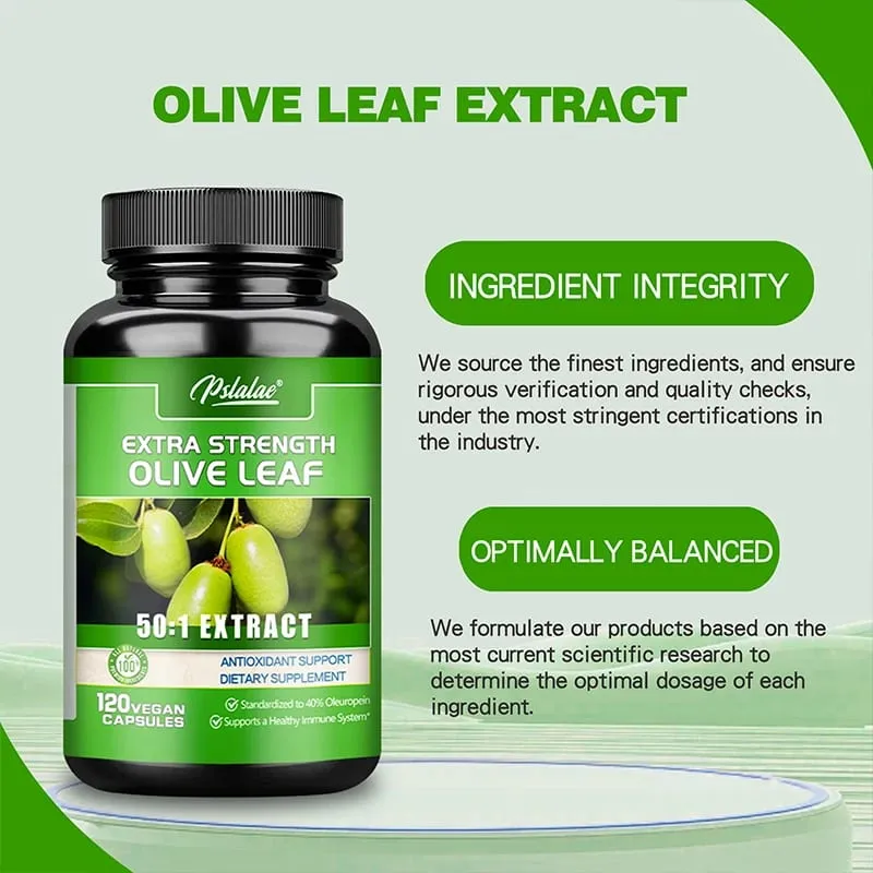Olive Leaf Capsules - Antioxidant Improves Skin Condition Improves Blood Circulation Promotes Heart and Cardiovascular Health