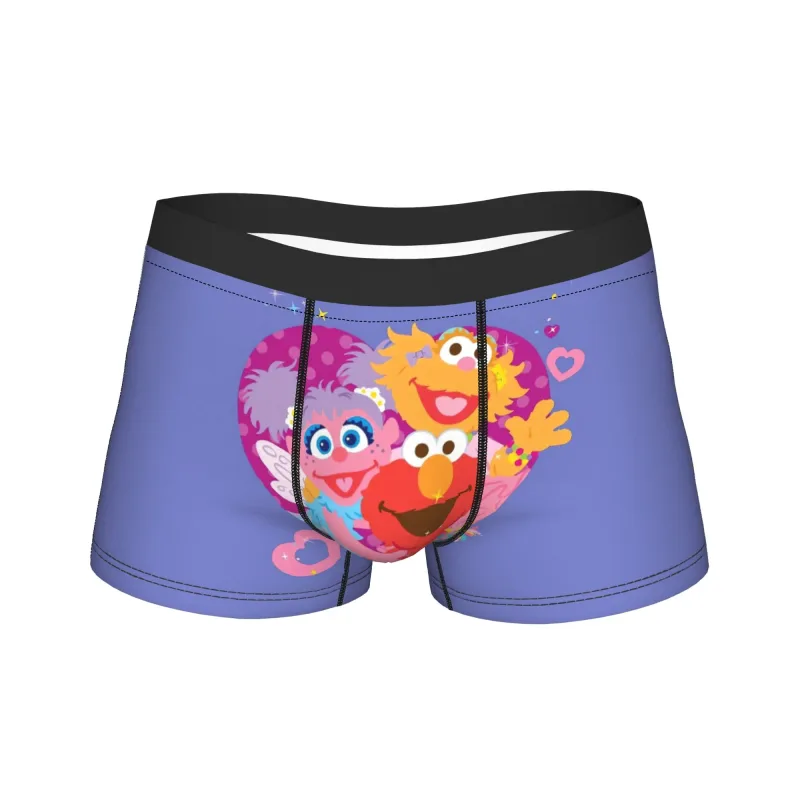 S-Sesames Streets Tango Elmo & Grover 속옷 남자 반바지 팬티 Funny Boxershorts 품질 세관 특대 팬티 — image 15
