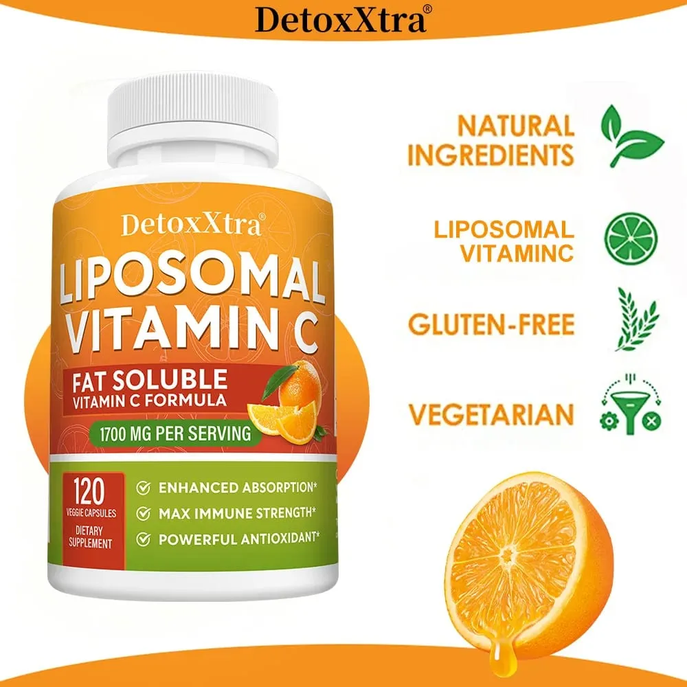 1700 Mg Liposome Vitamin C - Supports Immunity Replenishes Energy Promotes Collagen Production Improves Skin Health — image 6