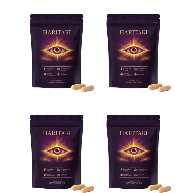 Haritaki Fruit Powder Capsules 500mg Digestive Balance and Gut Health Support Daily Wellness Formula 60 Capsules