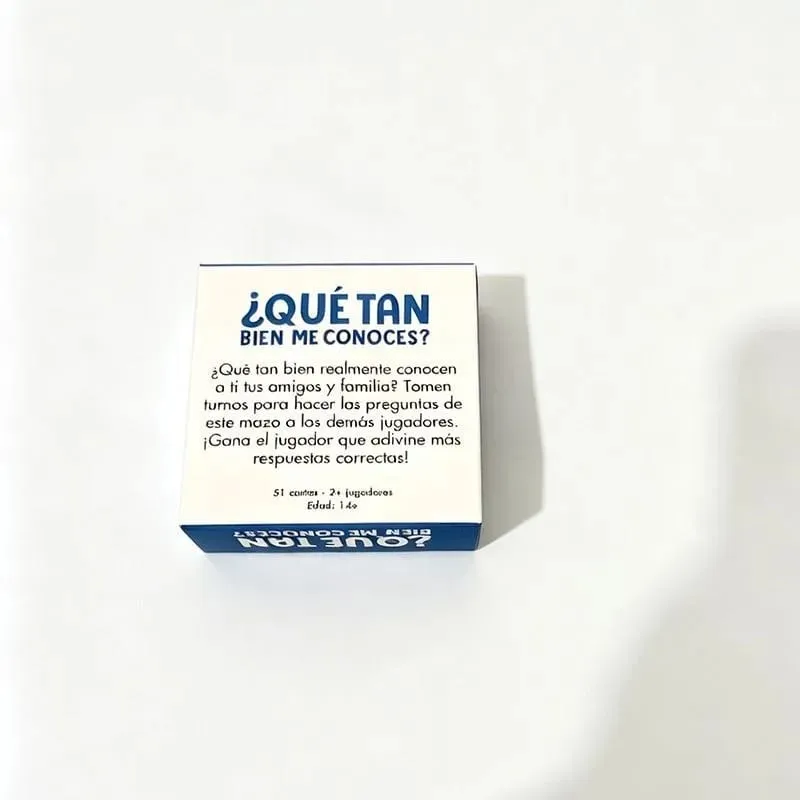 Spanish Ice-breaking Dialogue Game QUE TAN BIEN ME CONOCES Friends Party Card