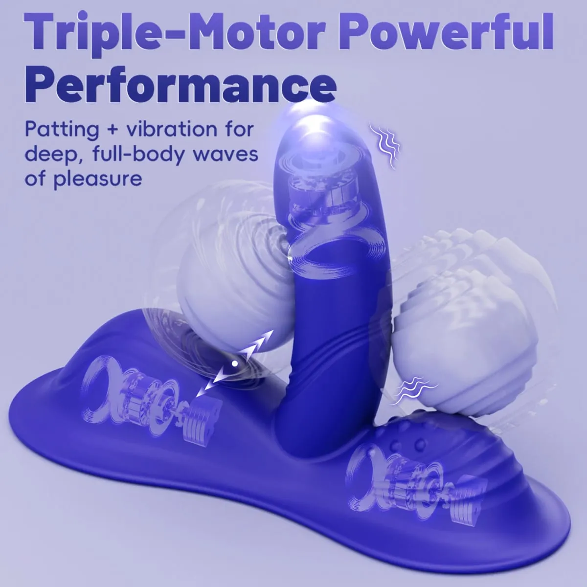 Riding Grinding Thrusting Vibrator - Remote Control Sex Grinders with 9 Thrusts Vibrations for Clit Perineum G Spot Stimulation