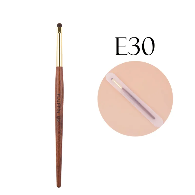 Professional Horse Hair Eyeshadow Crease Blending Brush Eyeliner Smudge Makeup Tool Rosewood Handle Copper Pipe Eye Brushes — image 7