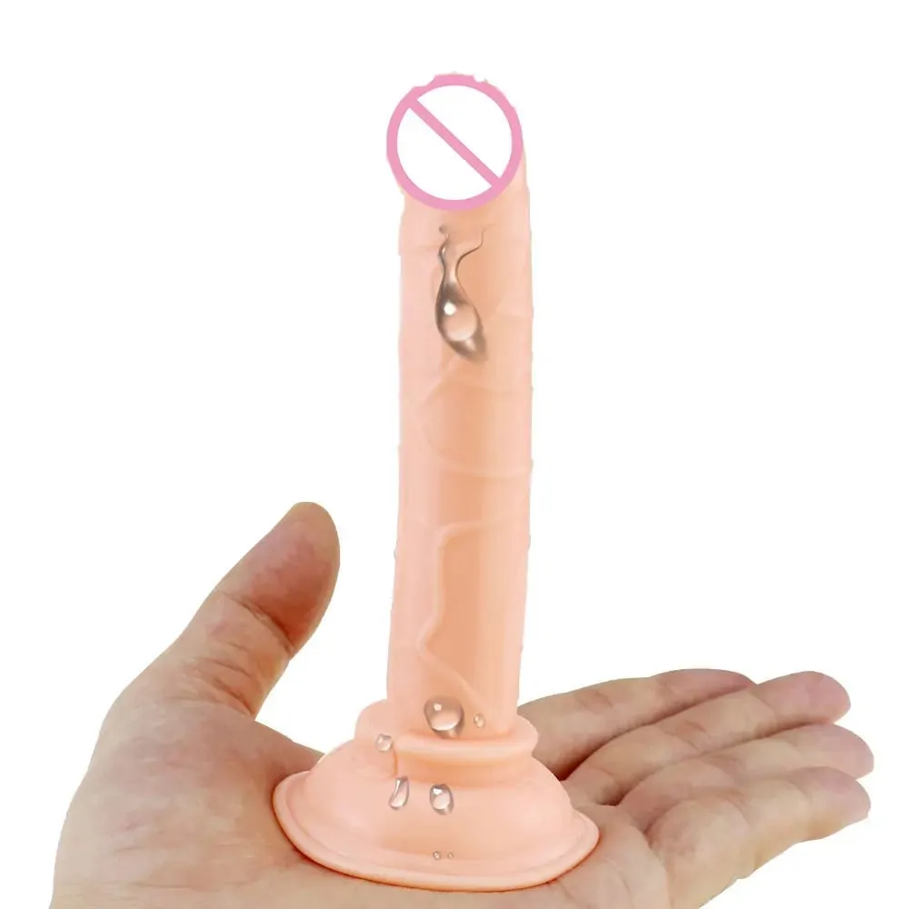 Silicone Dildo with Suction Cup Vagina Clitoris Stimulator Realistic Cock Sex Toys Female Masturbation Device Gay Anus Butt Plug
