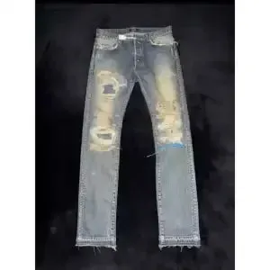 Brand New Undercover Washed Thunderbolt Fit Straight PANT Jeans Cotton Denim Pants Comfort Casual Jeans Size 1 2 3 #E137 — image 8