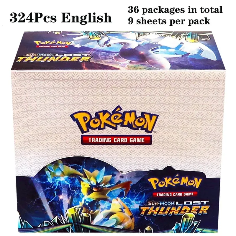 324Pcs Pokemon TCG: Sword & Shield Tempest Bonds Booster Box Trading Card Game Pokemon Card Kids Toys Board Game