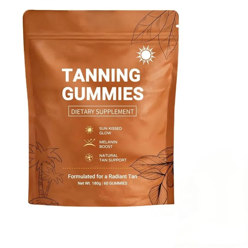 Tanning Gummies for Women Sunless Bronzing Glow Support Vegan Sugar-Free Non-GMO Astaxanthin & Lycopene 60 Count