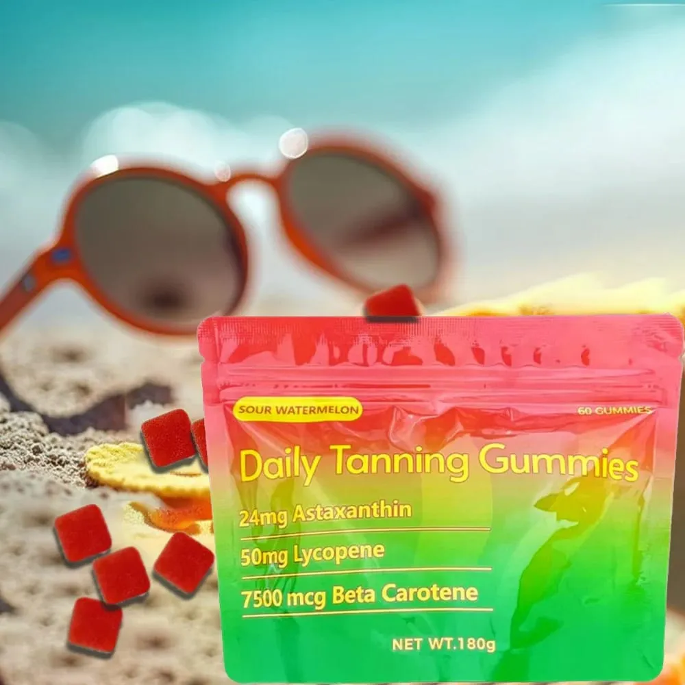 Tanning Gummies for Women & Men | Sun Tan Tanning Supplement with Astaxanthin Lycopene Multivitamins | Skin Radiance HYdration — image 2