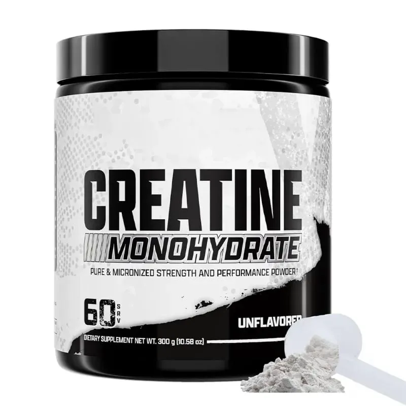 Creatine Monohydrate Powder 5g Per Serving Supports Strength Muscle Recovery Unflavored 60 Servings 300g