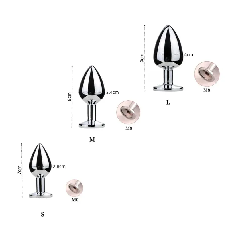 200cm Detachable Metal Butt Plug Fox Tail Cosplay Toys with Fetish Cosplay Fancy Dress Accessory for Couple BDSM Sex Flirt Prop — image 6