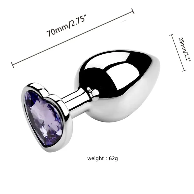 3 Sizes Metal Anal Plug Jewelry Base Beginner To Expert Butt Plug Tail Female Male Adult Toys Dildos Adult Sex Toys Couples