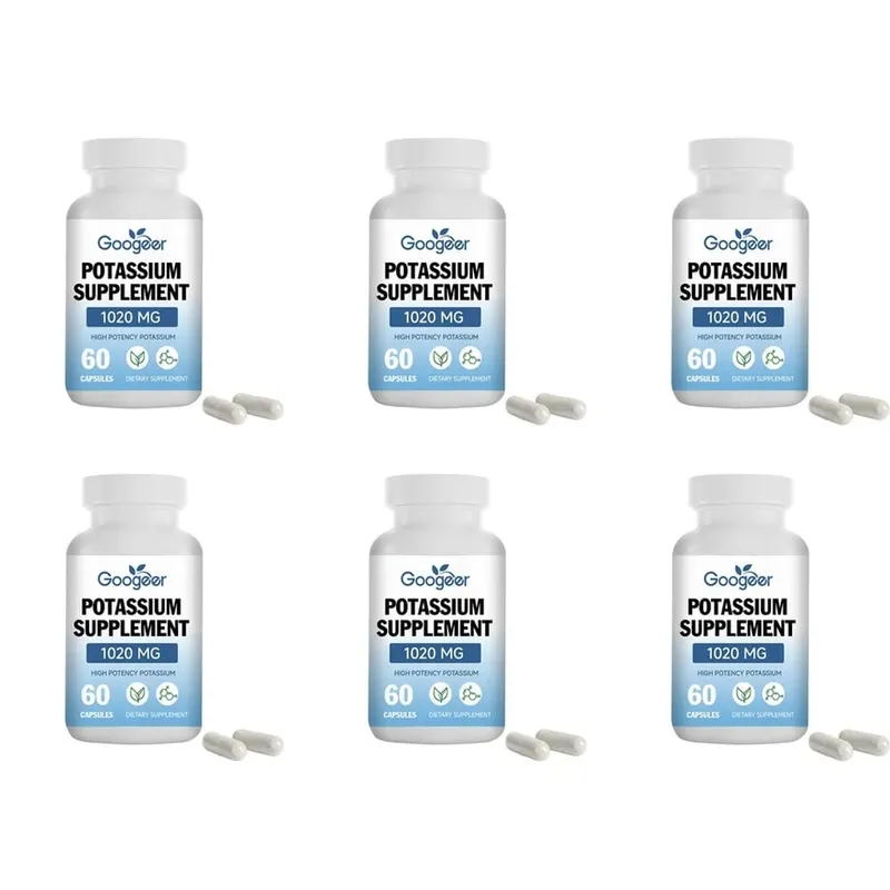 Googeer Potassium Supplement Capsules for Daily Mineral Gap Support 1020 Mg Equivalent Steady Potassium Level 60 Capsules — image 12