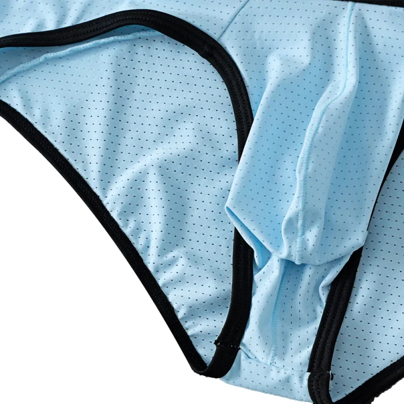 Fashion Mens Underwear Briefs Breathable Mesh Men's Panties Men Brief Bikini Underpants Back Patch Big Pouch Man Trunks D3-11 — image 4