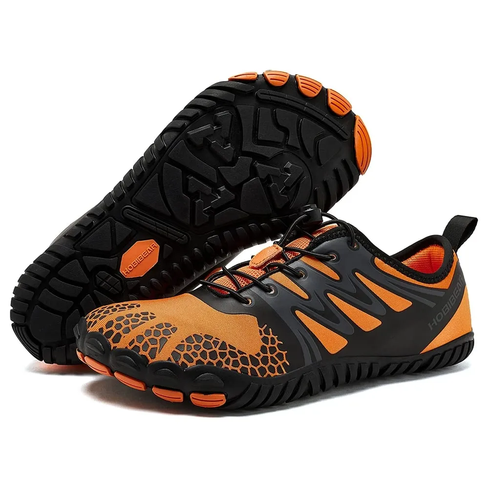 Chaussures pieds nus à bout large pour unisexe, baskets de marche en cuir artificiel en cuir artificiel, chaussures minimalistes à bande élastique sans chute