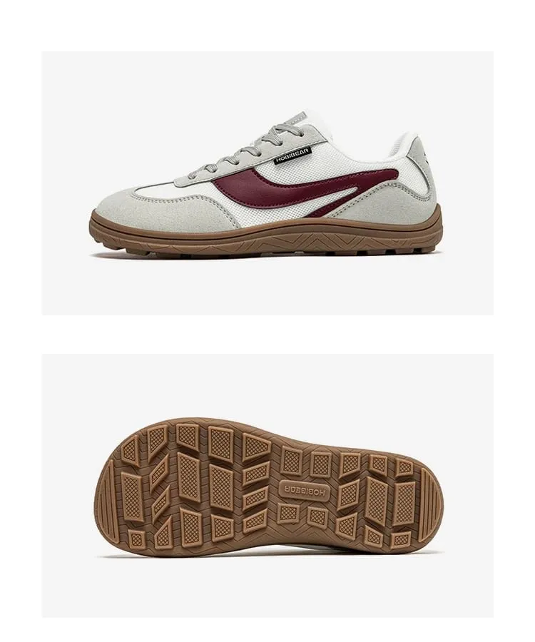 Sapatos descalços largos das mulheres dos homens zero gota tênis minimalistas malha de couro artificial retro sapatos de caminhada