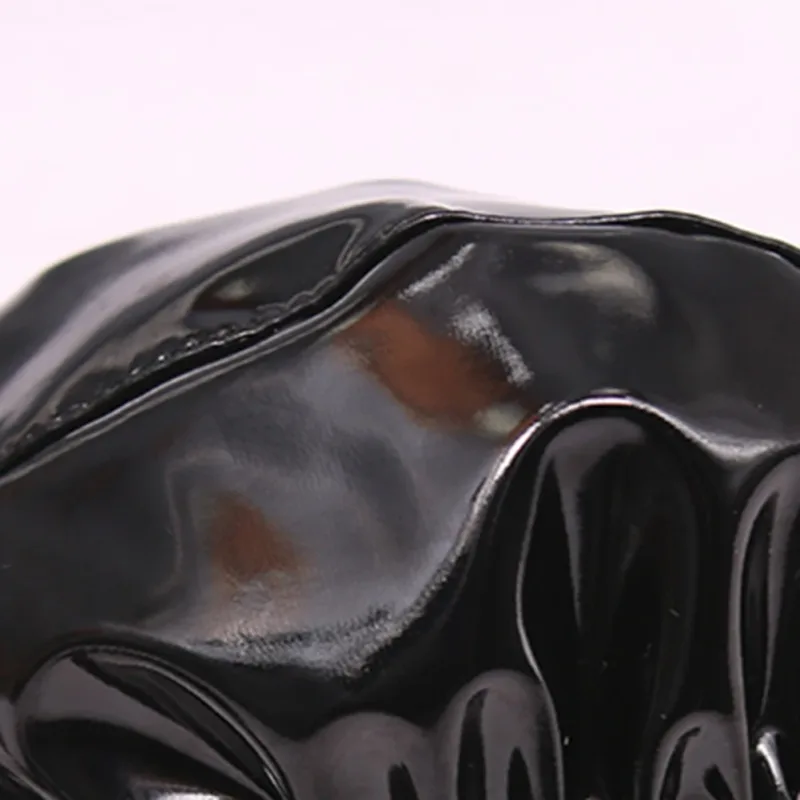 Latex leren strings voor mannen Zwart Heren G-string Glanzende afwerking PU Polyester Spandex 15 PU 72 Polyester 13 Spandex