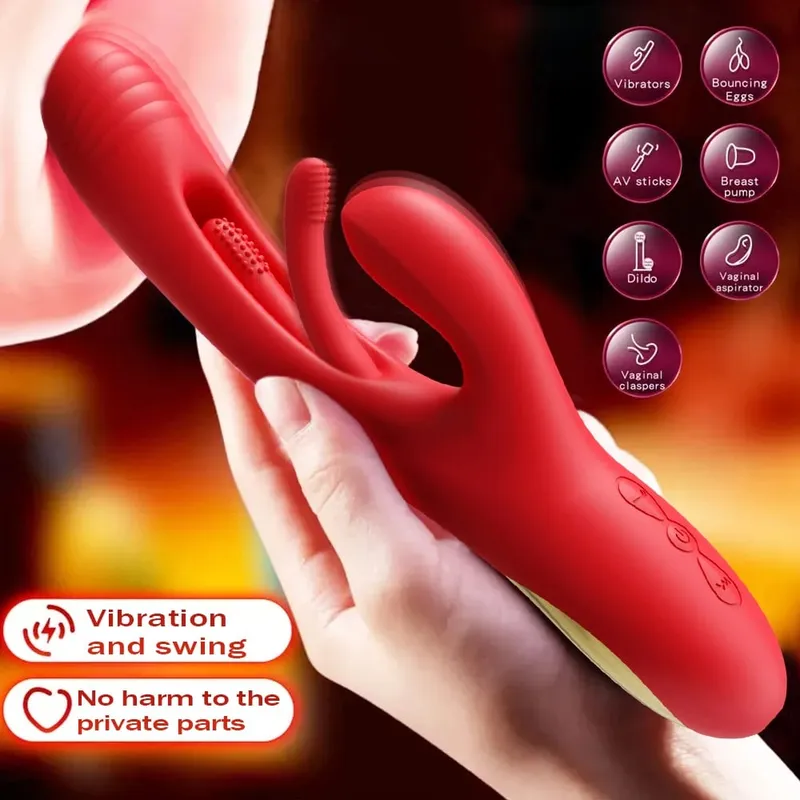 Sucking Flapping Vibrator for Women Clitoris G Spot Stimulator Dildo Tapping Vagina Massager Vibrating Adult Female Sex Toys