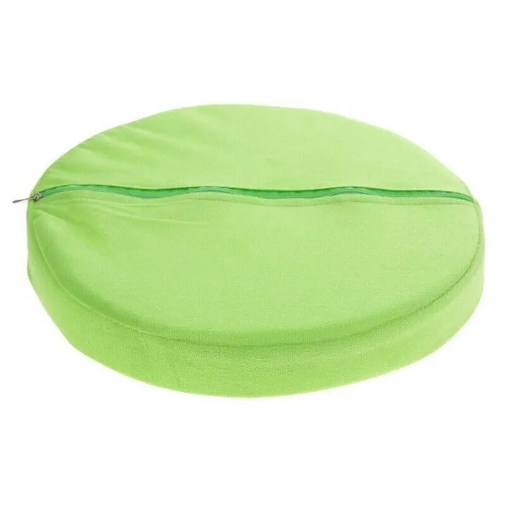 Cute Round Fruit Pillow Simulation Plush Fabric Seat Cushion Fruit Slice Print Stuffed Inner Plush Pillow Sofa Decor