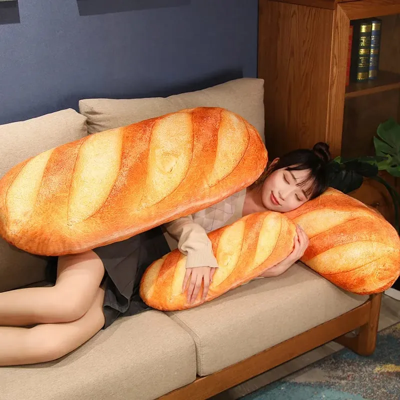 20-50 CM Pane Gigante Peluche Cuscino Lungo Giocattolo Morbido Divertente Simulazione Giocattolo Alimentare Cuscino Creativo Regalo Di Compleanno Regalo Di Natale