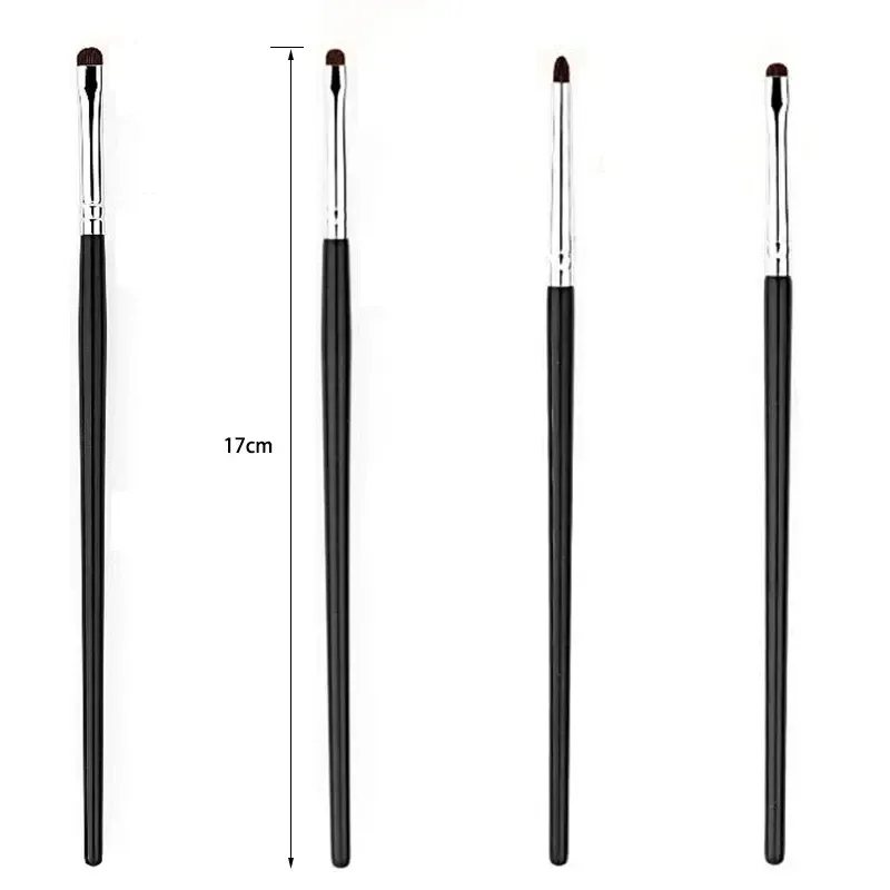 Ensemble de pinceaux de maquillage pour fard à paupières, poils de cheval doux, surligneur de paupières, ver à soie couché, outils de maquillage pour les yeux, 2/4 pièces — image 6
