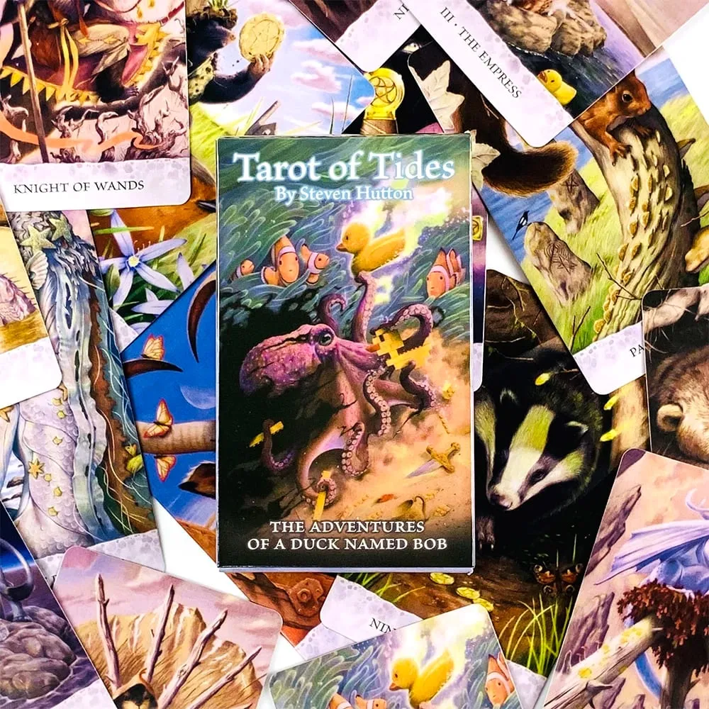 Tarot of Tides Game Cards 78 Card Whimsical Ocean Tarot Deck Bob Duck Adventure Theme Perfect for Divination & Gift Giving — image 3