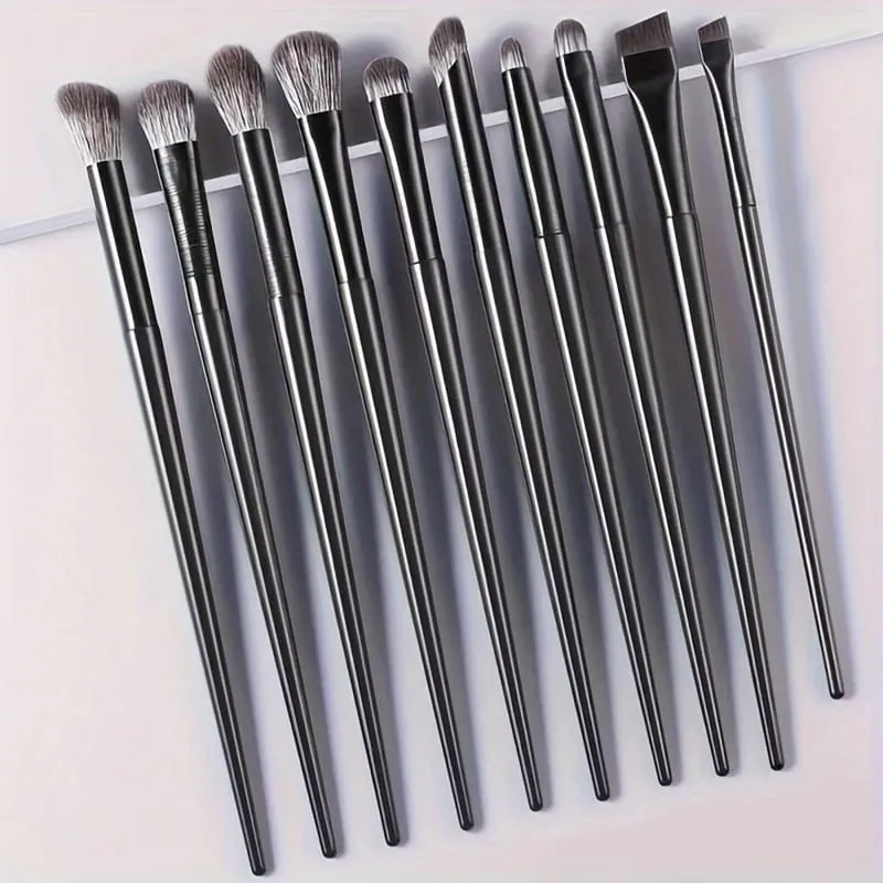 10-Piece Set Of Eye Shadow Makeup Set Brushes Create Perfect Eye Makeup Precise Eye Shadow Eyeliner Pen Contour Soft Bristle