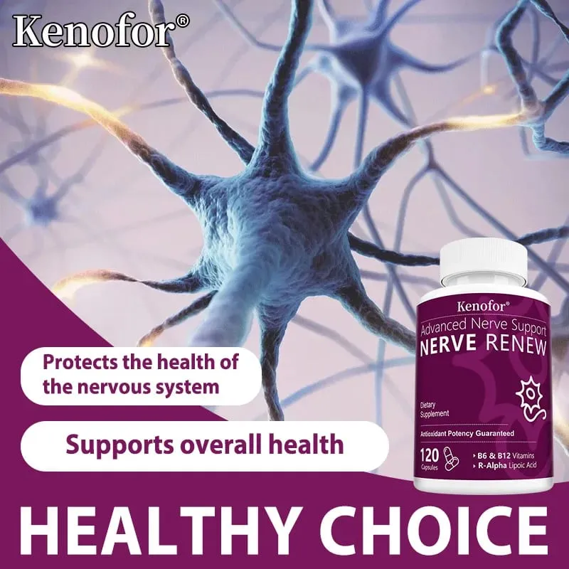 Nerve Renew Advanced Nerve Support - 300mg R-Alpha Lipoic Acid - Supports Brain Skin Nervous System Health and Antioxidants — image 4