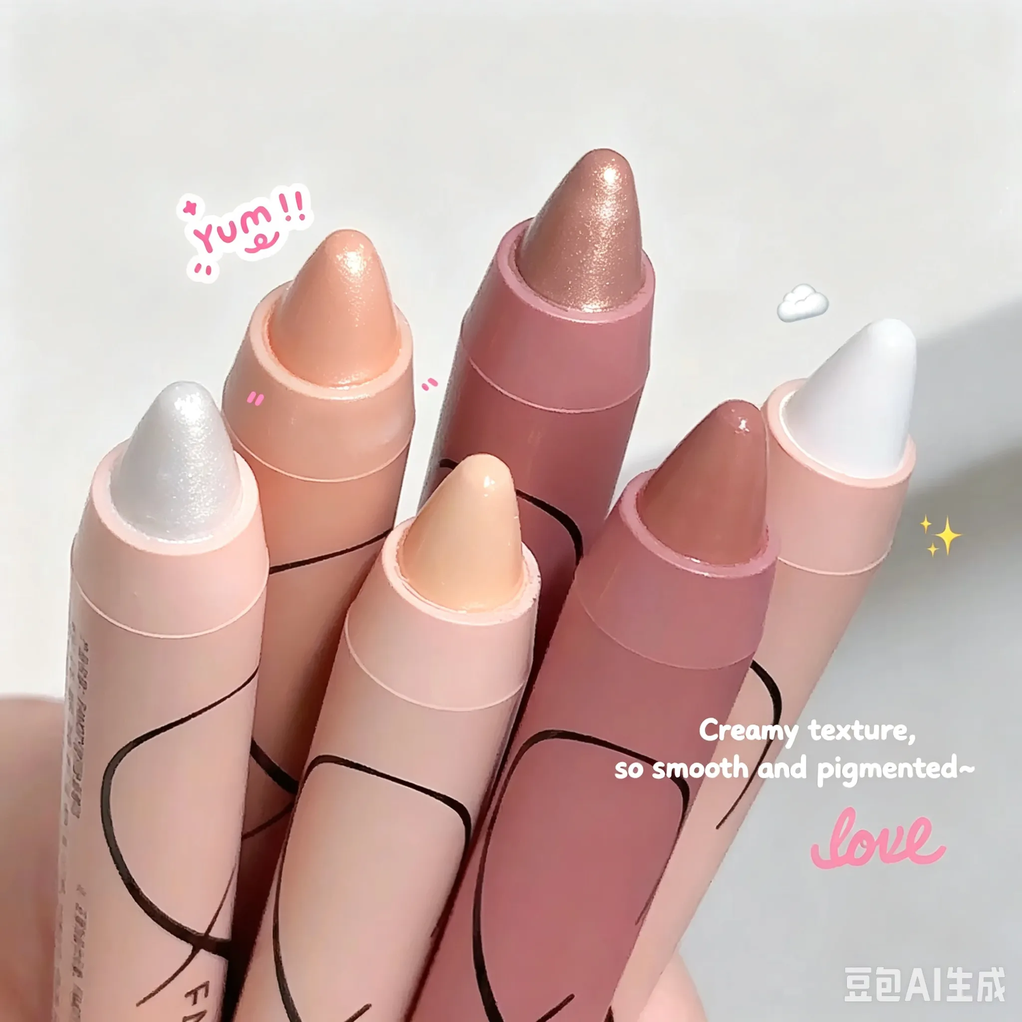 Pearl Lying Silkworm Highlighter Eye Shadow Pen Matte Glitter Eyeshadow Stick White Pearlescent Brightening Eyeliner Cosmetic