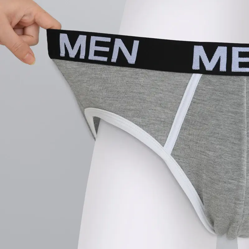 1Pcs/Set Men's Viscose Letter Panties Seamless High Quality Breathable Underpants Male Elastic Soft Comfortable Underwear S-XL — image 3
