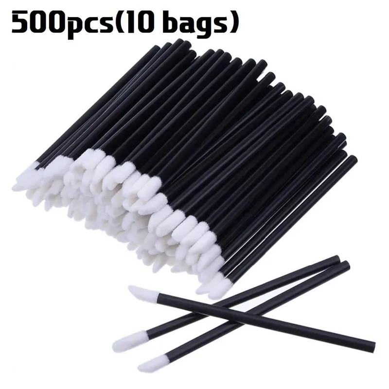 Χύμα 50/500/2000Pcs Lip Brush Professional Applicators Χονδρική Ραβδιά κραγιόν Γυναικείες βούρτσες Lip Gloss Αξεσουάρ εργαλείων μακιγιάζ
