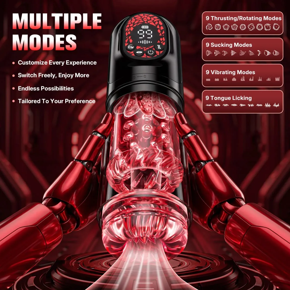 Thrusting High Speed Sucking Male Masturbator Machine Automatic Telescopic Rotating Vagina Masturbation Cup Sex Toy APP Control