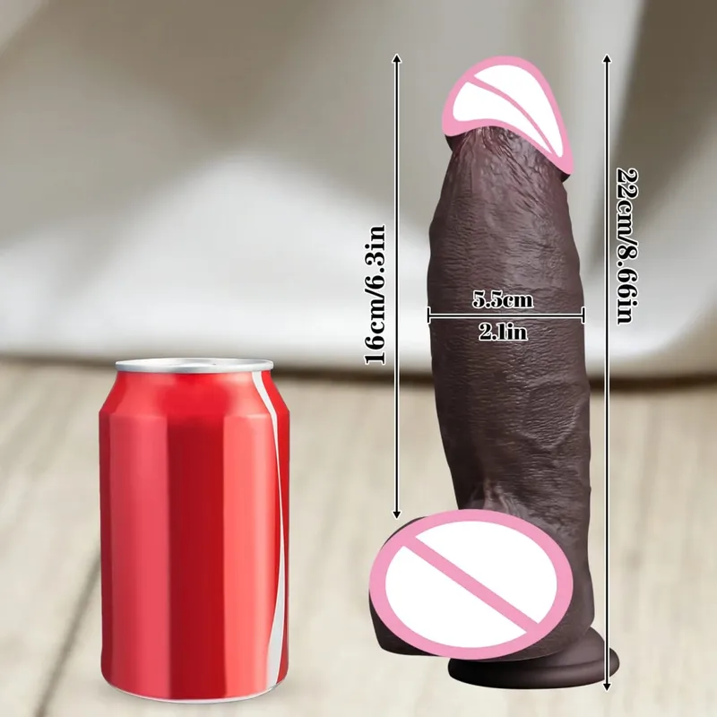 Realistic Long Dildo Black Anal Plug Zabawki Erotyczne Big Penis Butt Plug Long Dick Sex Toys for Women Men Phallus Anal Dilator — image 10