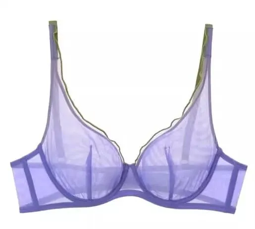 Minimizer Bra Plus Size Underwire French Style Triangle Cup Push Up Sexy Mesh Lingerie Set Support 32-40 MOYISU Sexy Bra Set BC
